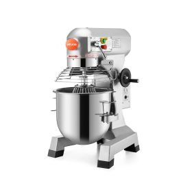Commercial Food Mixer 15Qt 600W 3 Speeds Adjustable 110/178/390 RPM Heavy Duty 110V with Stainless Steel Bowl Dough Hooks Whisk Beater Premium fo