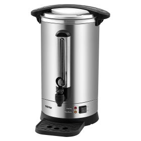 Commercial Coffee Urn, 65 Cups Stainless Steel Large Coffee Dispenser, 1500W 110V Electric Coffee Maker Urn For Quick Brewing